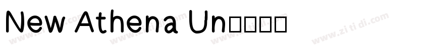 New Athena Un字体转换